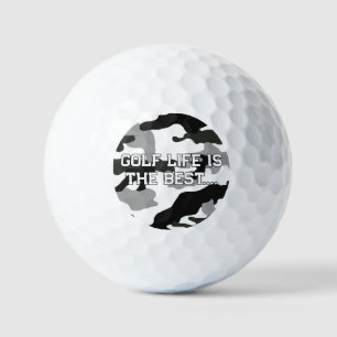 Urban grey camouflage no. 15 print golf balls