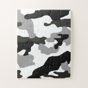 Urban grey camouflage no. 15 print jigsaw puzzle