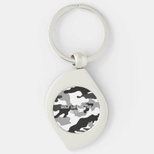 Urban grey camouflage no. 15 print key ring