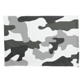 Urban grey camouflage no. 15 print   pillowcase