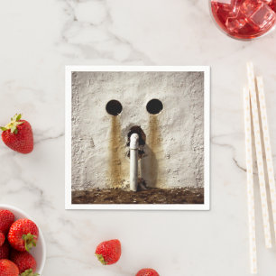 Urban Grunge Exposed Water Pipe Napkin