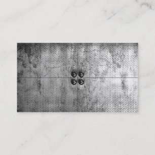 Urban Grunge Metal Look Business Cards