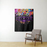 Urban Hip Hop Club Music DJ Speakers Backdrop