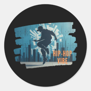 Urban Hip-Hop Dance Style Classic Round Sticker