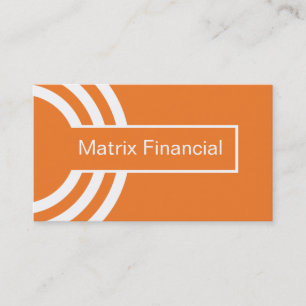 Urban Hipster Business Card, Orange Card