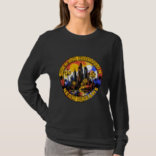 Urban Horizon Neon Dreams Cityscape T-Shirt