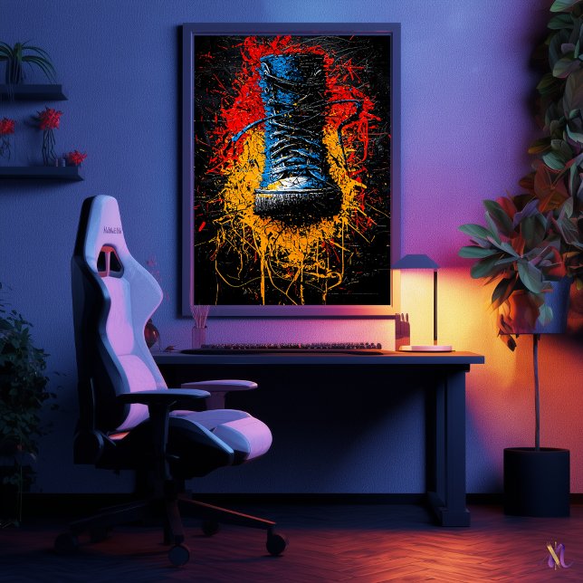 Urban Impact Contemporary Expressionist Boot Art Poster (Creator Uploaded)