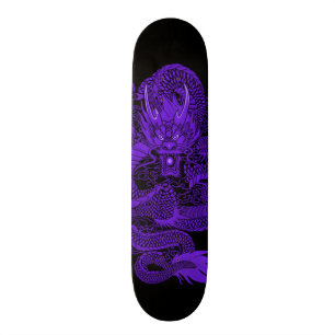 Urban Indigo Dragon Element Custom Pro Deck Skateboard