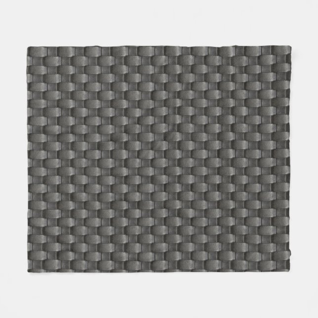 Urban Industrial Metallic Texture Print Fleece Blanket (Front (Horizontal))