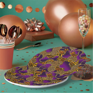 Urban Jungle Animal Print Paper Plate
