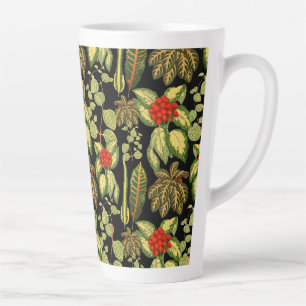 Urban jungle house plant elegant pattern latte mug