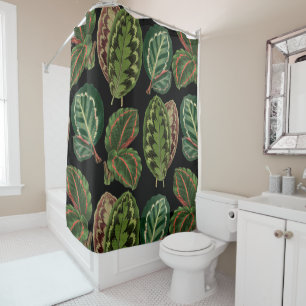 Urban jungle house plant pattern cushion shower curtain