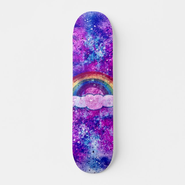 Urban Jungle Rainbow Cruiser Custom Pro Long Board Skateboard (Front)