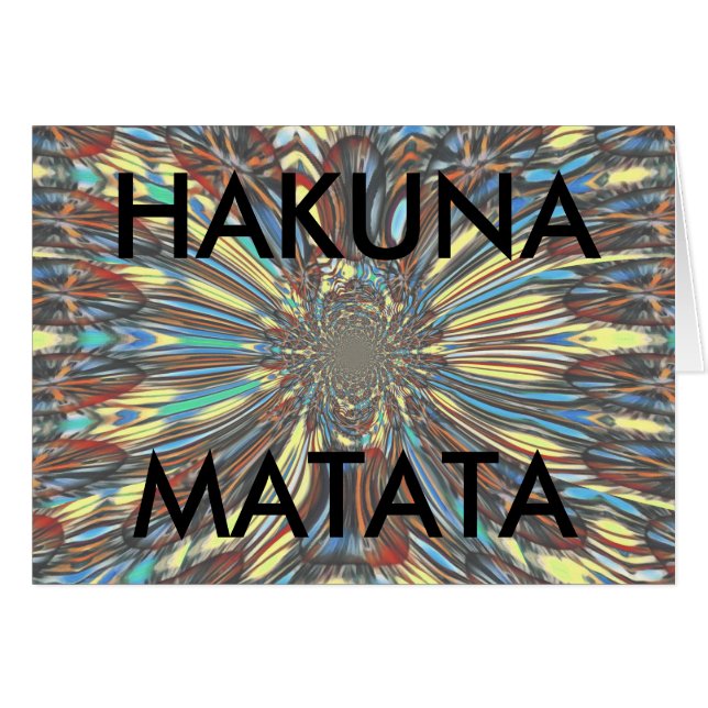 Urban Kaleidoscope Hakuna Matata | Vibrant Abstrac (Front Horizontal)