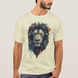 Urban King – Graffiti Lion Emblem T-Shirt