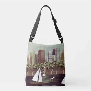 Urban landscape crossbody bag