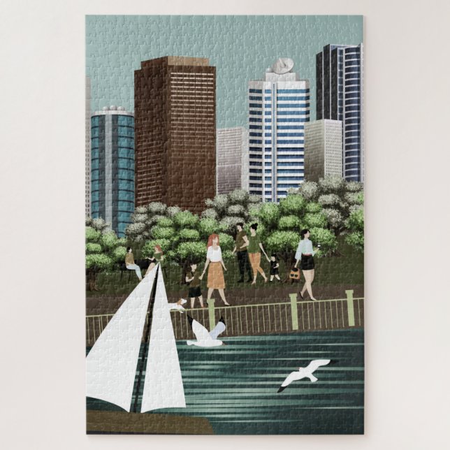 Urban landscape jigsaw puzzle (Vertical)