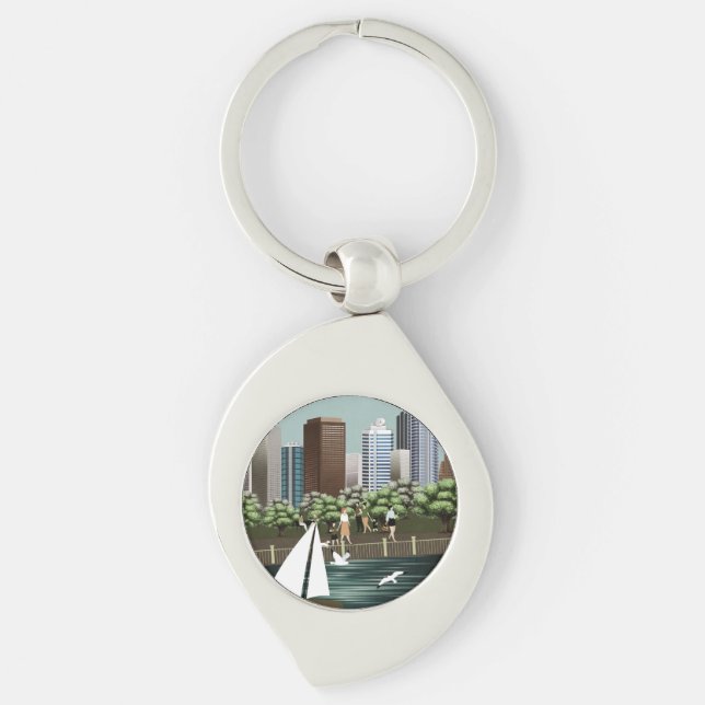 Urban landscape key ring (Front)