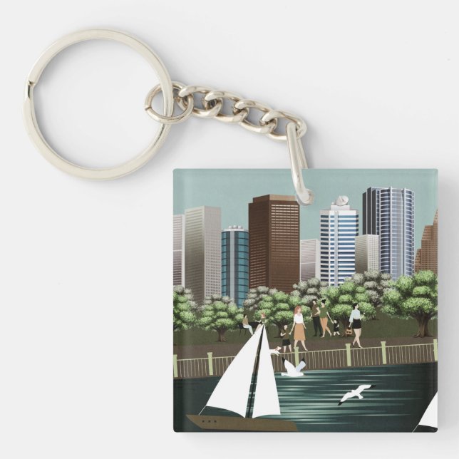 Urban landscape key ring (Front)