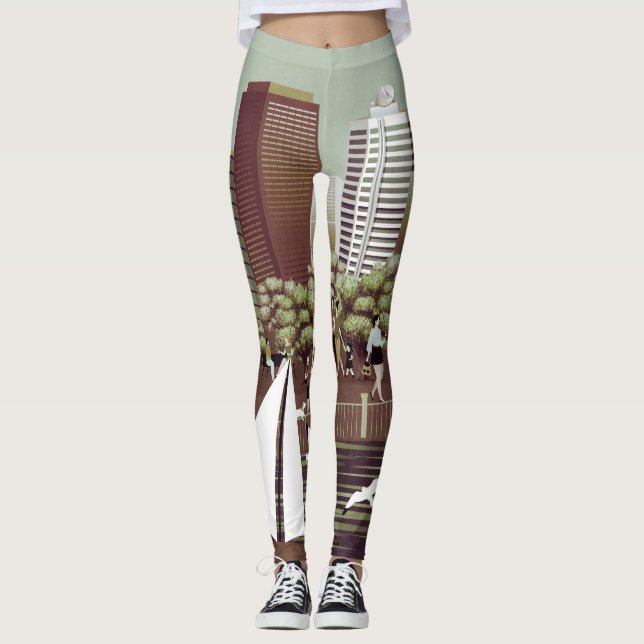 Urban landscape leggings (Front)