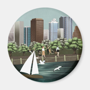 Urban landscape magnet