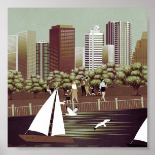 Urban landscape poster