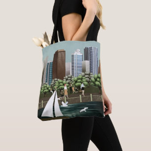 Urban landscape tote bag