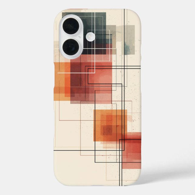 Urban Layers Grid Phone Case (Back)
