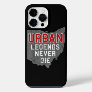 Urban Legends Never Die State of Ohio Distressed iPhone 14 Pro Max Case