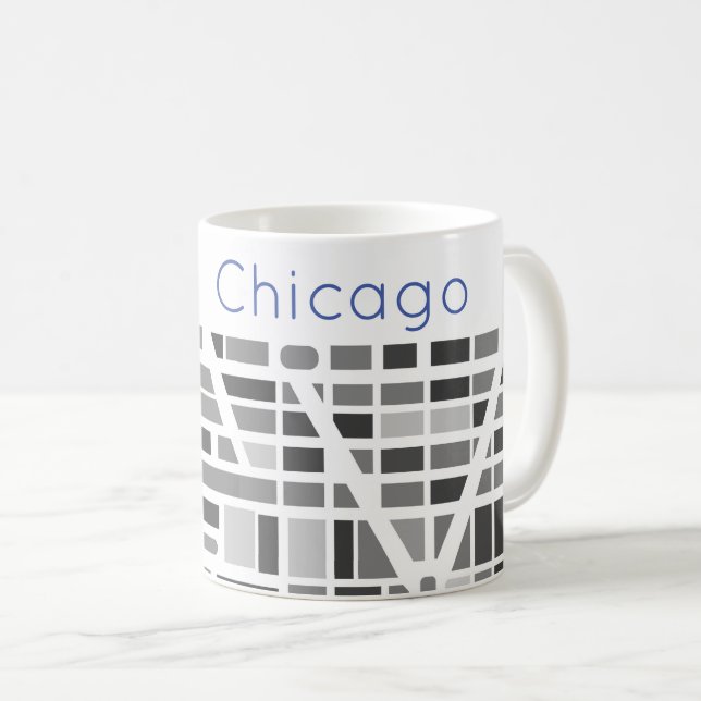 Urban Map CITY Modern Moving New Home Cool Coffee Mug (Front Right)