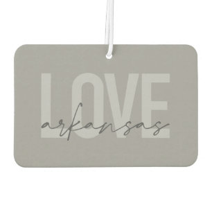 Urban, modern, simple, cool design Love Arkansas Car Air Freshener