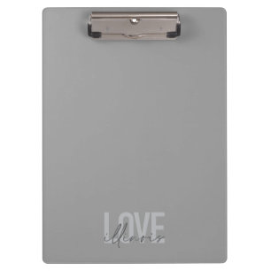 Urban, modern, simple, cool design Love Illinois Clipboard