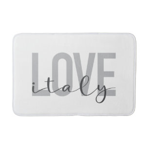 Urban, modern, simple, cool design Love Italy Bath Mat