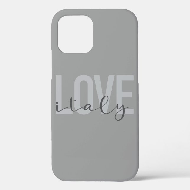 Urban, modern, simple, cool design Love Italy Case-Mate iPhone Case (Back)