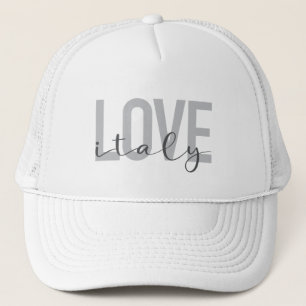 Urban, modern, simple, cool design Love Italy Trucker Hat