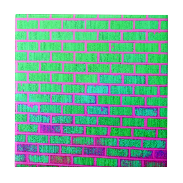 Urban Neon Brick Wall Tile (Front)