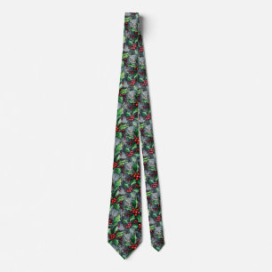 Urban Noel Graffiti Holly  Tie