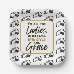 Urban Old School 90's Hip Hop Birthday Party Paper Plate