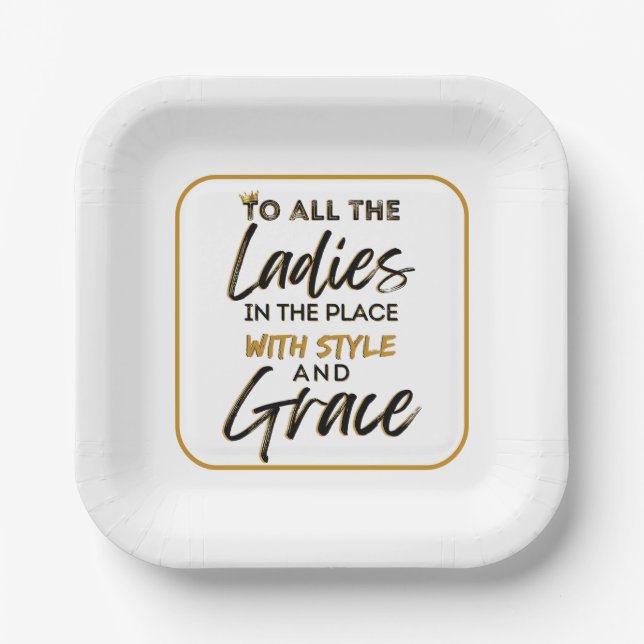 Urban Old School 90's Hip Hop Birthday Party Paper Plate (Front)