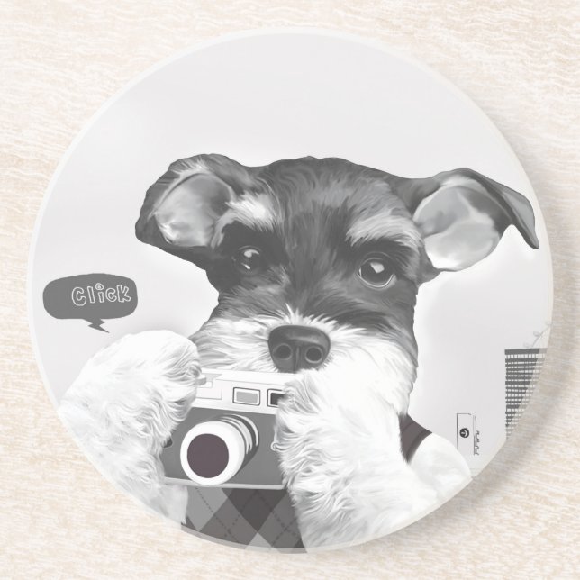 Urban Photographer: Schnauzer in Taipei City Coaster (Front)