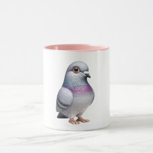 Urban Pigeon Illustration Mug