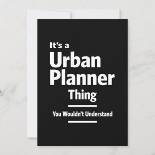 Urban Planner Job Title Gift Invitation