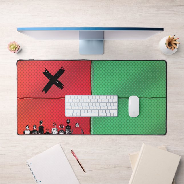 Urban Pop Art Cross Desk Mat (Office 1)
