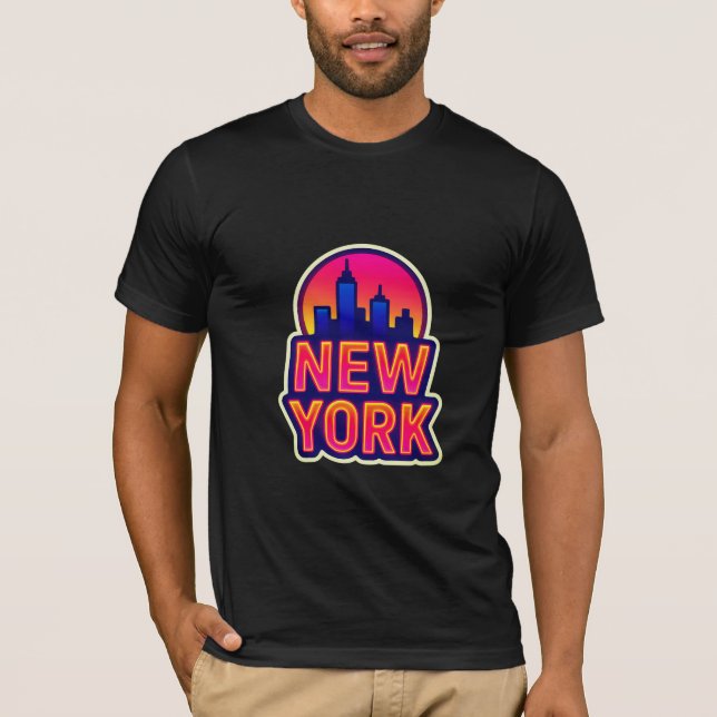 Urban Pulse: New York Lights T-Shirt (Front)