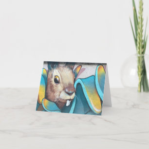 Urban Rabbit Art Urban Art Mural Bunny Rabbit Mura Thank You Card