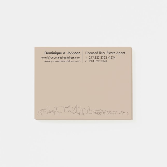Urban Real Estate Personalised Post-It® Notes (Front)