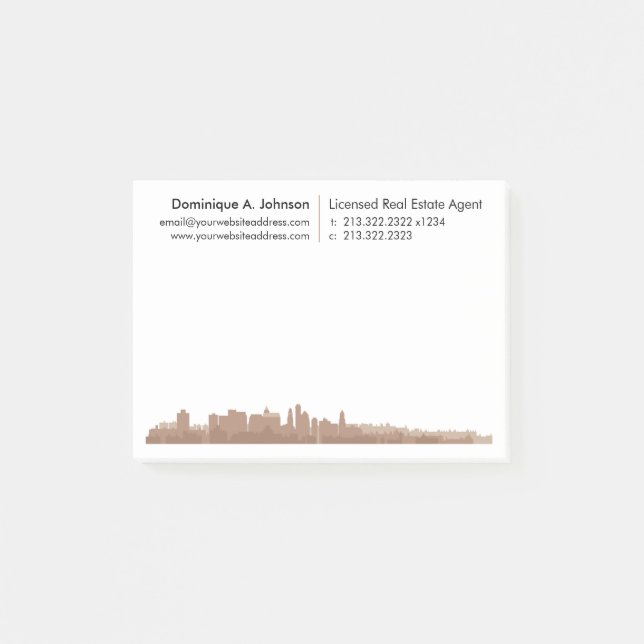 Urban Real Estate Personalised Post-It® Notes (Front)