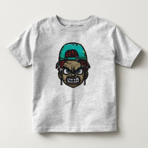Urban Rebel: Graffiti Style Face Toddler T-Shirt
