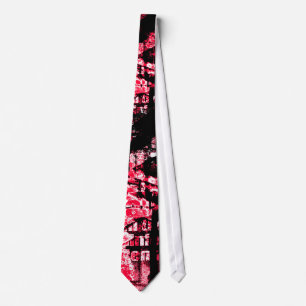 Urban Red Graffiti Tie