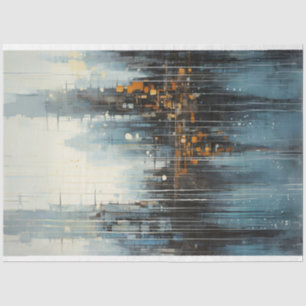 Urban Reflections City Scape Decoupage Tissue Paper